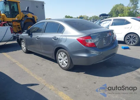 2012 Honda Civic Lx z USA, uszkodzony, nr VIN 19XFB2F51CE389181